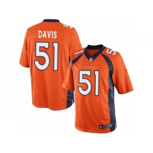 Men's Nike Denver Broncos #51 Todd Davis Limited Orange Team Color NFL Jersey