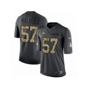Men's Nike Denver Broncos #57 Demarcus Walker Limited Black 2016 Salute to Service NFL Jersey