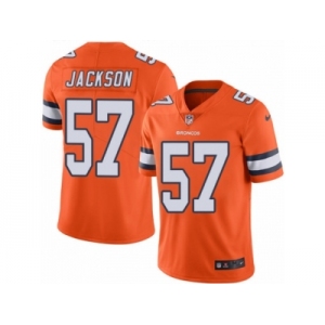Men's Nike Denver Broncos #57 Tom Jackson Limited Orange Rush NFL Jersey