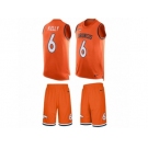 Men's Nike Denver Broncos #6 Chad Kelly Limited Orange Tank Top Suit NFL Jersey