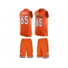 Men's Nike Denver Broncos #65 Ronald Leary Limited Orange Tank Top Suit NFL Jersey