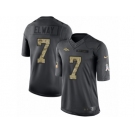 Men's Nike Denver Broncos #7 John Elway Limited Black 2016 Salute to Service NFL Jersey
