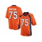 Men's Nike Denver Broncos #75 Menelik Watson Limited Orange Team Color NFL Jersey