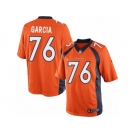 Men's Nike Denver Broncos #76 Max Garcia Limited Orange Team Color NFL Jersey