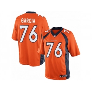 Men's Nike Denver Broncos #76 Max Garcia Limited Orange Team Color NFL Jersey