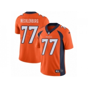 Men's Nike Denver Broncos #77 Karl Mecklenburg Vapor Untouchable Limited Orange Team Color NFL Jersey