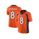 Men's Nike Denver Broncos #8 Brandon McManus Vapor Untouchable Limited Orange Team Color NFL Jersey