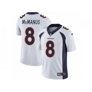 Men's Nike Denver Broncos #8 Brandon McManus Vapor Untouchable Limited White NFL Jersey