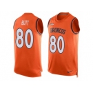 Men's Nike Denver Broncos #80 Jake Butt Limited Orange Player Name & Number Tank Top NFL Jersey