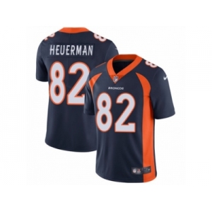 Men's Nike Denver Broncos #82 Jeff Heuerman Vapor Untouchable Limited Navy Blue Alternate NFL Jersey
