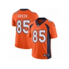 Men's Nike Denver Broncos #85 Virgil Green Vapor Untouchable Limited Orange Team Color NFL Jersey