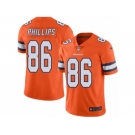 Men's Nike Denver Broncos #86 John Phillips Limited Orange Rush NFL Jersey