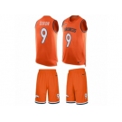 Men's Nike Denver Broncos #9 Riley Dixon Limited Orange Tank Top Suit NFL Jersey