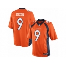 Men's Nike Denver Broncos #9 Riley Dixon Limited Orange Team Color NFL Jersey