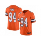 Men's Nike Denver Broncos #94 Domata Peko Limited Orange Rush NFL Jersey