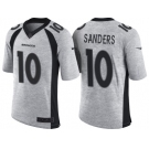 Nike Denver Broncos #10 Emmanuel Sanders 2016 Gridiron Gray II Men's NFL Limited Jersey
