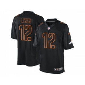 Nike Denver Broncos #12 Paxton Lynch Black Men's Stitched NFL Impact Limited Jersey