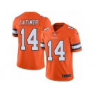 Nike Denver Broncos #14 Cody Latimer Orange Men's Stitched NFL Limited Rush Jersey