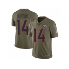 Nike Denver Broncos #14 Courtland Sutton Olive Men Stitched NFL Limited 2017 Salute To Service Jersey