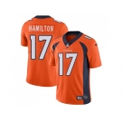 Nike Denver Broncos #17 DaeSean Hamilton Orange Team Color Men Stitched NFL Vapor Untouchable Limited Jersey