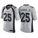 Nike Denver Broncos #25 Chris Harris Jr 2016 Gridiron Gray II Men's NFL Limited Jersey