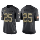 Nike Denver Broncos #25 Chris Harris Jr Men's Stitched Black NFL Salute to Service Limited Jerseys