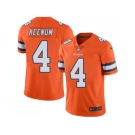 Nike Denver Broncos #4 Case Keenum Orange Men Stitched NFL Limited Rush Jersey