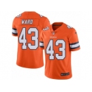 Nike Denver Broncos #43 T.J. Ward Orange Men's Stitched NFL Limited Rush Jersey