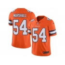 Nike Denver Broncos #54 Brandon Marshall Orange Men's Stitched NFL Limited Rush Jersey