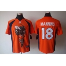 nike nfl jerseys denver broncos #18 manning orange[helmet tri-blend limited]