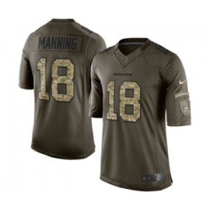 nike nfl jerseys denver broncos #18 peyton manning army green[nike Limited Salute To Service]