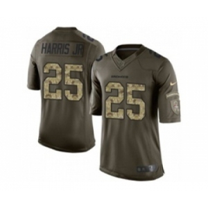nike nfl jerseys denver broncos #25 harris jr army green[nike Limited Salute To Service]