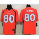 nike nfl jerseys denver broncos #80 thomas orange[nike limited]