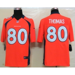 nike nfl jerseys denver broncos #80 thomas orange[nike limited]