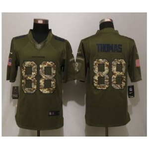 nike nfl jerseys denver broncos #88 thomas army green[nike Limited Salute To Service]