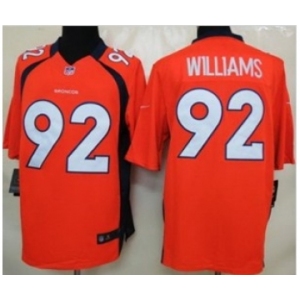 nike nfl jerseys denver broncos #92 williams orange[nike limited][williams]
