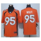 nike nfl jerseys denver broncos #95 wolfe orange[nike limited]