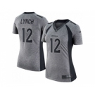 Women Nike Denver Broncos #12 Paxton Lynch Gray Stitched NFL Limited Gridiron Gray Jersey