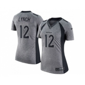 Women Nike Denver Broncos #12 Paxton Lynch Gray Stitched NFL Limited Gridiron Gray Jersey
