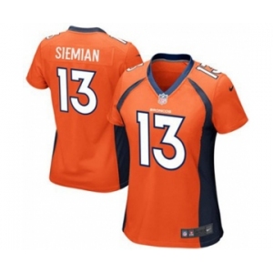 Women Nike Denver Broncos #13 Trevor Siemian Limited Green Salute to Service NFL Jersey (2)