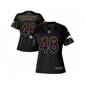 Women Nike Denver Broncos #48 Shaquil Barrett Game Black Fashion NFL Jersey