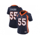 Women Nike Denver Broncos #55 Bradley Chubb Blue Alternate Stitched NFL Vapor Untouchable Limited Jersey