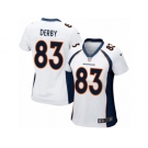 Women Nike Denver Broncos #83 A.J. Derby Game White NFL Jersey