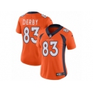 Women Nike Denver Broncos #83 A.J. Derby Orange Team Color Vapor Untouchable Limited Player NFL Jersey