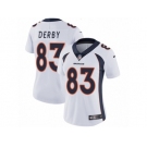 Women Nike Denver Broncos #83 A.J. Derby White Vapor Untouchable Limited Player NFL Jersey