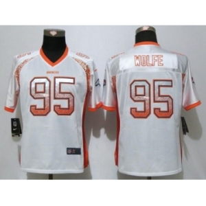 Women Nike Denver Broncos #95 Derek Wolfe Drift Fashion White Jersey