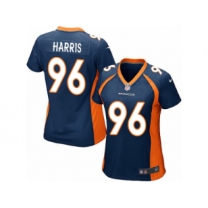 Women Nike Denver Broncos #96 Shelby Harris Game Navy Blue Alternate NFL Jersey