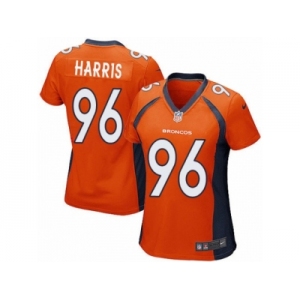 Women Nike Denver Broncos #96 Shelby Harris Game Orange Team Color NFL Jersey