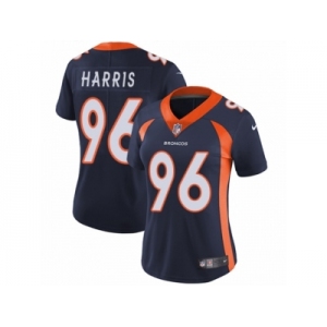 Women Nike Denver Broncos #96 Shelby Harris Navy Blue Alternate Vapor Untouchable Limited Player NFL Jersey