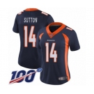 Women's Denver Broncos #14 Courtland Sutton Navy Blue Alternate Vapor Untouchable Limited Player 100th Season Football Jersey